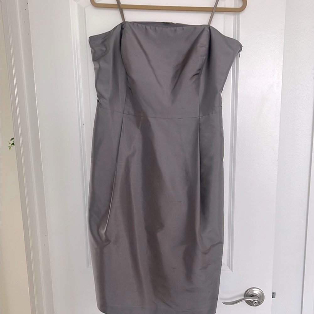 New without tag! Ann Taylor Gray Sheath Dress Sweetheart Neckline